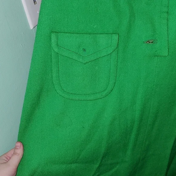 Vintage 60s Gay Gibson 100% Virgin Wool Mod Collar Dress - Picture 5 of 16